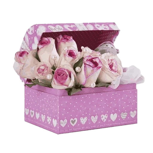 розы коробке, цветы коробке, букет коробке, букет коробке девочки, подарочная коробка цветами