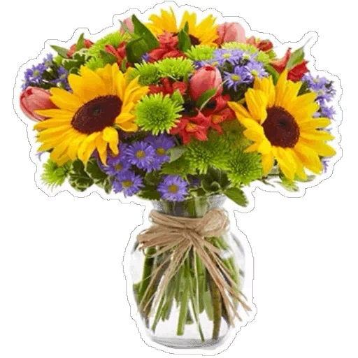 цветочный букет, букет подсолнухов, букеты подсолнухами, полевой букет подсолнухами