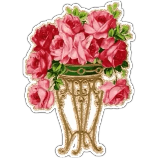 цветы, цветами, цветы вазе, розы винтаж, розы вазонах
