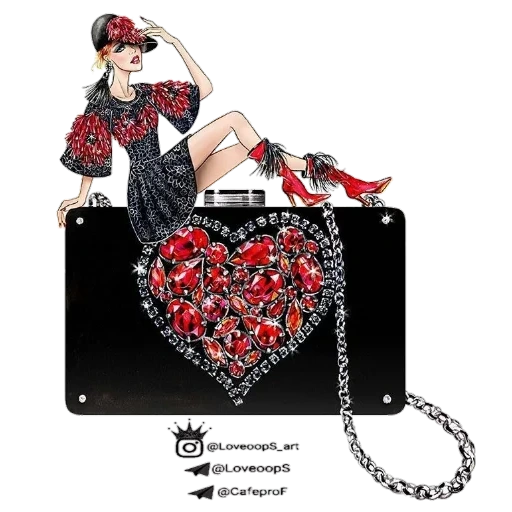 сумка мода, сумка диор, сумка дольче валентино, фэшн иллюстрация сумка, кошелек дольче габбана женский