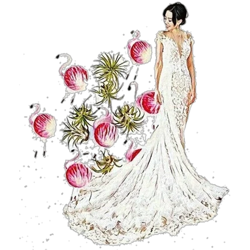 мода, эскизы платьев, свадебные иллюстрации, эскизы свадебных платьев, свадебные рисунки модные
