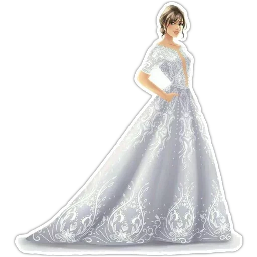 свадебное платье, элегантные платья, свадебное платье королевское, клипарт 3д девушка длинном платье