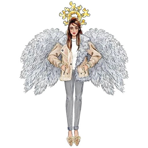 ангелы мода, арты моделей, модные эскизы, ангел девушка, модные иллюстрации