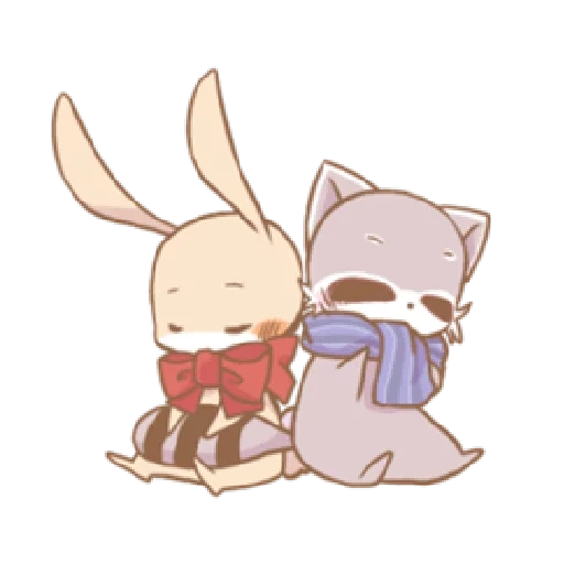 anime, anime ideen, künste süß, schöner anime, ein kleiner kaninchen von kawai
