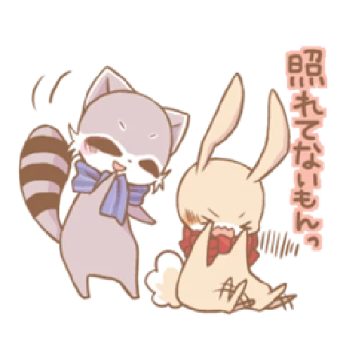 аниме, tiny bunny, чиби кролик, милые рисунки, аниме персонажи