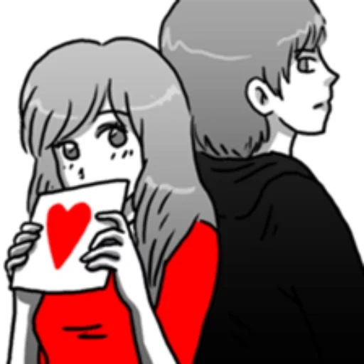 status, рисунок, manga couple, влюбленных бесплатно аниме