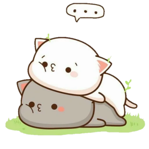 kawaii hugs, dear drawings are cute, cute kawaii drawings, drawings of cute cats, kawaii cats love