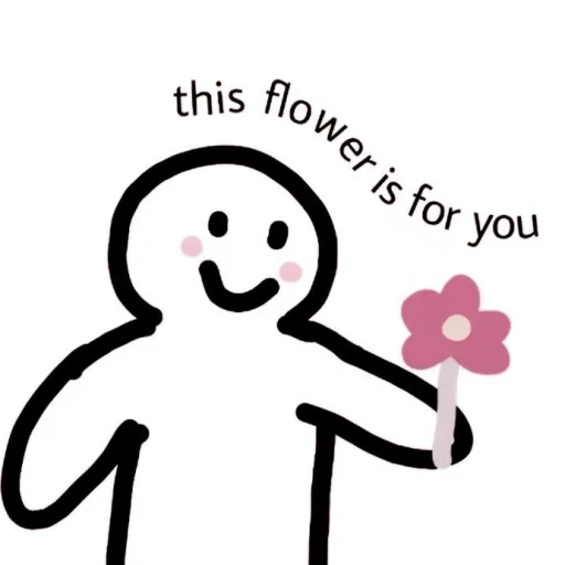 immagine dello schermo, il meme è carino, meme, meme di fiori, tieni un fiore con un meme
