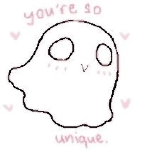 figure, cute ghost, a lovely pattern, cartoon cute pattern, lovely pattern is shallow