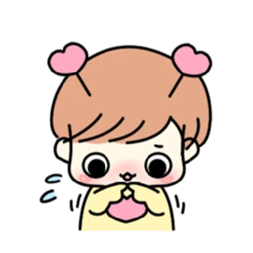 chibi, chibi jimin, bts chibi jimin, kawaii bts jungkook, makne line bts chibi