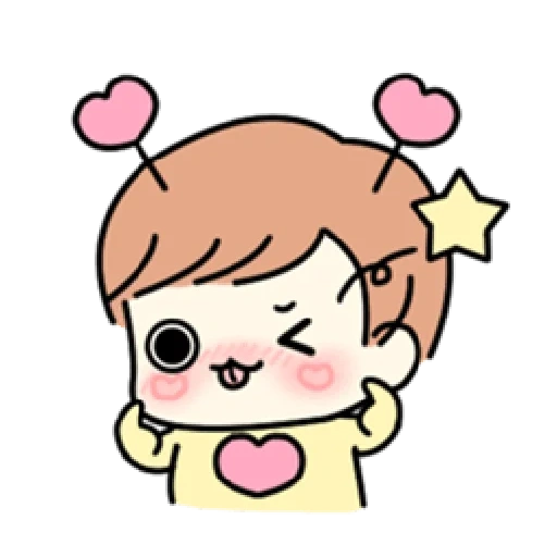 carina, kawaii, clipart, emoticon coreane, kawaii bts jungkook