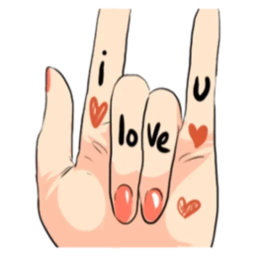 die hand, die finger, rock in love, mittelfinger, i love your fingers