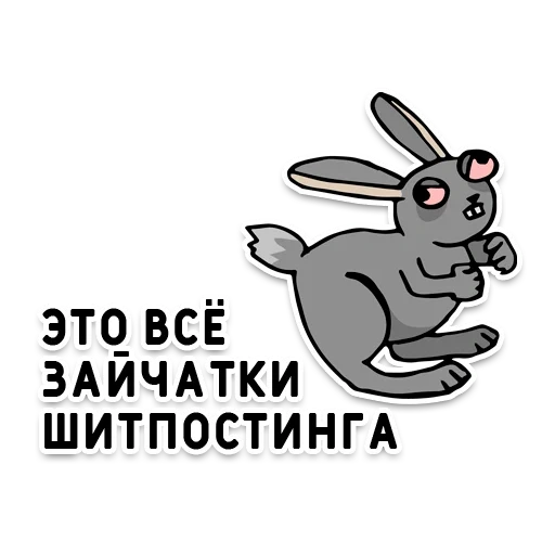 joke, rabbit, you are a rabbit, gray rabbit