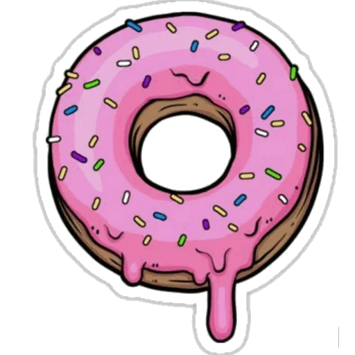 ciambelle per sketch, continels cartoon, disegni carini donuts, donut, donuts carine