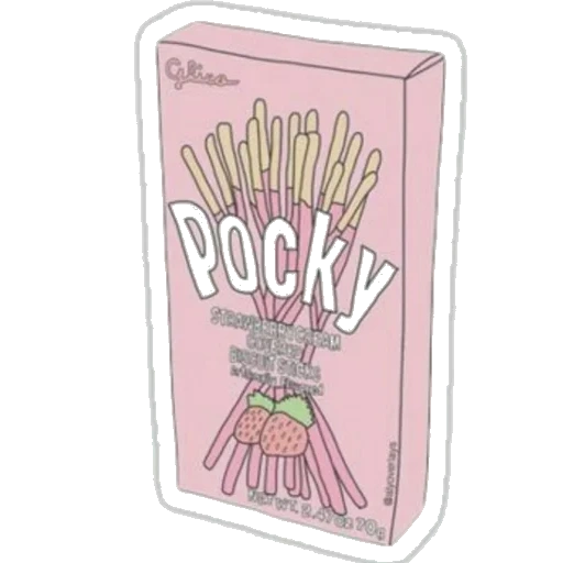 pegatinas rosas tumbbler, palacy sticks pink, palky stick strawberry 45 gr, pocky wands, sticks pocky en un fondo transparente