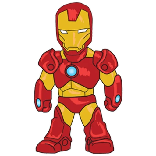 tijeras robóticas, iron man, hombre de hierro chibi, dibujos animados de iron man, iron man pixel art