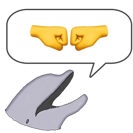 ballenas, dentición, cola de tiburón, ilustración, aleta de la cola