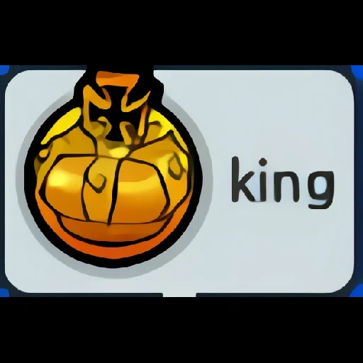 king, la schermata, logo del re, iscrizione del re, re illustrazione