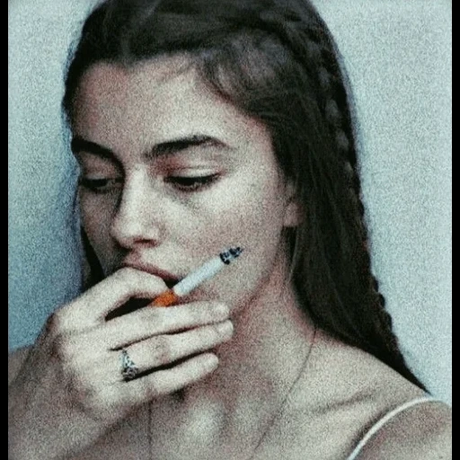 young woman, diana silvers, smoking girl, female beauty, instagram life hacks