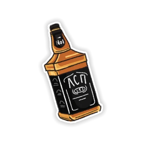 wiski jack daniels 0.5, whiskey jack daniels lama 0.7, botol jack daniels, botol jack daniels vektor, stensil whiskey jack daniels