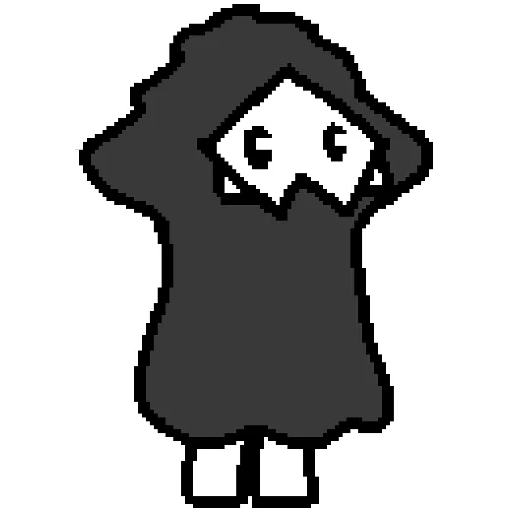 anime, human, baby edd, plague doctor, changed pixel