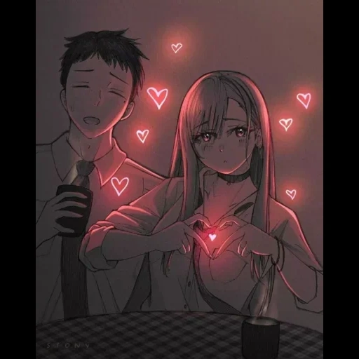 anime, figure, couples d'anime, anime mignon, anime mignon couple