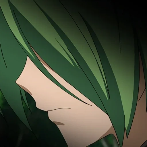 animação, rabeck, matando o assassino de akame labbok, assassino de anime akame labbok, cabelo verde herói anime