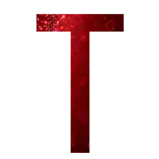 the letter t, darkness, letters t, m-shaped people, the letter t is red