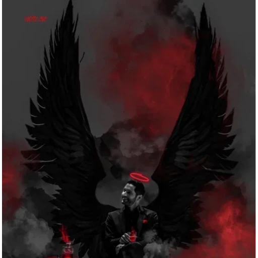 lucifer, ángel demonio, diablo lucifer, west mulan negro, black angel art
