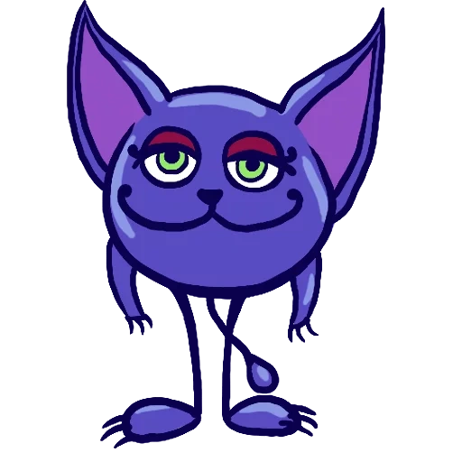 кошка, кот фиолетовый, люся правовест