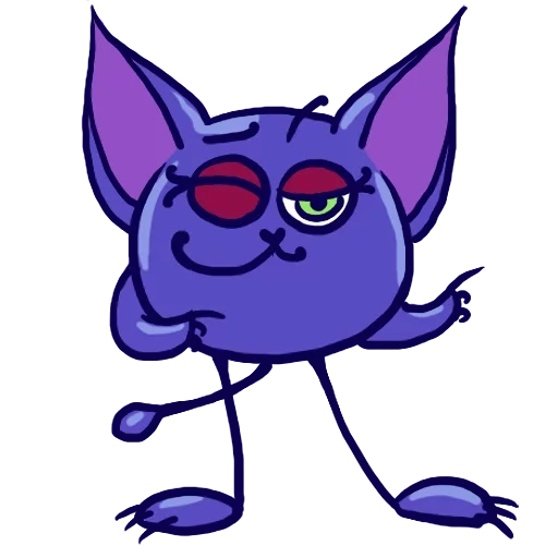 неизвестная, фиолетовая летучая мышь