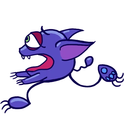 аниме, фиолетовые паки, геркулес мультик, покемон генгар эволюция, фиолетовый покемон генгар