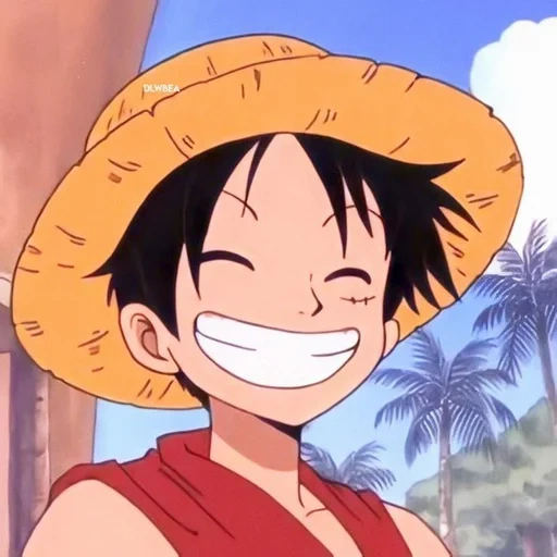 luffy, anime de luffy, manky de luffy, luffy sourit, luffy one piece