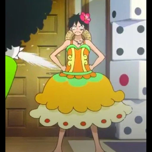 luffy, manchi de roufey, roufei kleid für frauen, luffys königliches testament