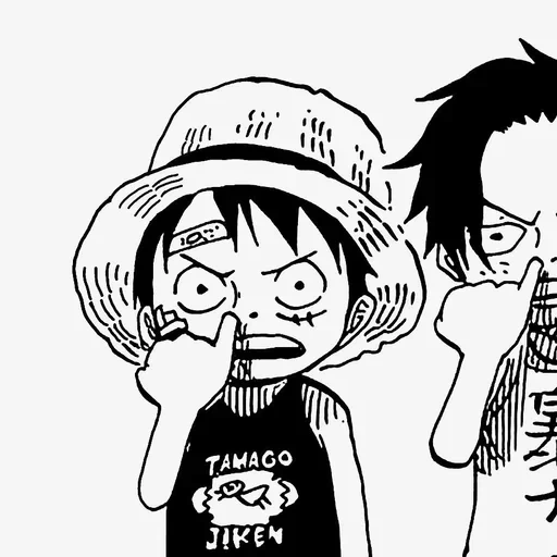 manki d luffy, manga tatuaggio luffy, faccia di magne luffy, mugivar luffy mansga, van pis luffy si prende il naso