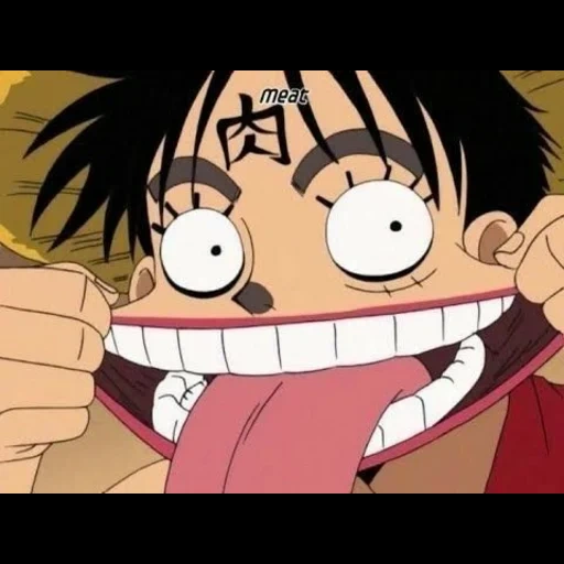 luffy, one piece, manki d luffy, luffy is a funny face, van pis luffy funny