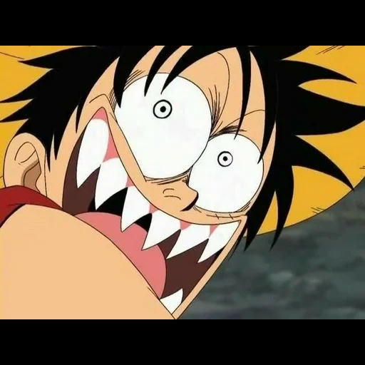 luffy, luffy shock, luffy is a funny face, van pis luffy face, van pis luffy funny face