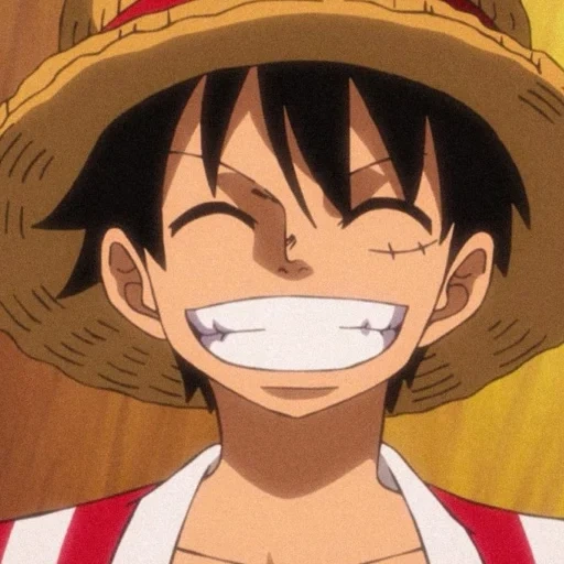 luffy, fan pis, tersenyum luffy, manki de luffy, satu piece luffy