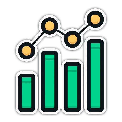 ставки иконка, тенденции иконка, аналитика иконка, analytics иконка, диаграмма иконка