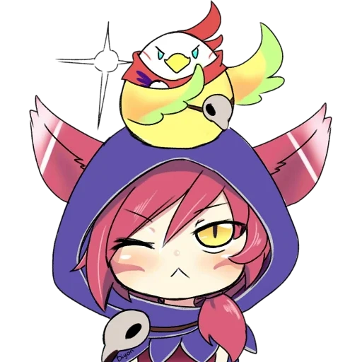 xayah чиби, xayah chibi, league legends, чиби лига легенд, энни лига легенд чиби