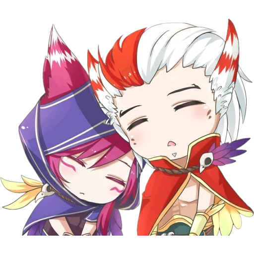 pack, xayah, рейкан, рэйкан чиби лол