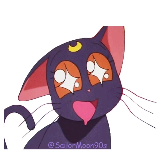 die katze, cat moon denkt, cat moon sailor gate, merlot cat moon, anime schöne mädchen katze schwarz