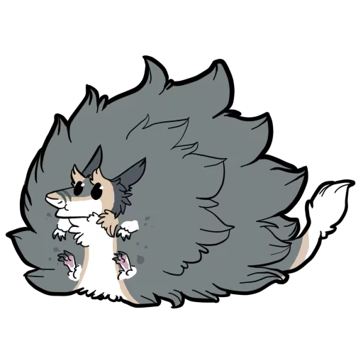 anime, sergal, ururun wolf, scp 1471 carino