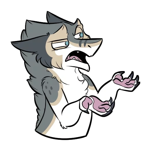 peludo, anime, animales peludos, lobo de dibujos animados, mapache fumando hierba