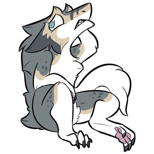 anime, sergal furri, sergia peluda, personajes peludos, lobo de dibujos animados