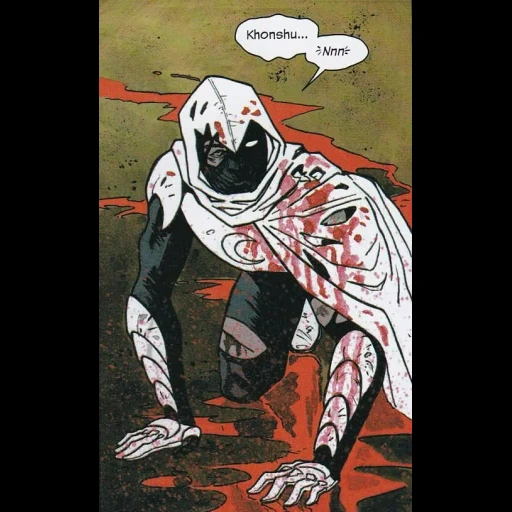 chevalier de la lune, symbiote du chevalier de la lune, moon knight comics 2014, bande dessinée du chevalier de la lune, mark spector le chevalier de la lune ne porte pas de masque