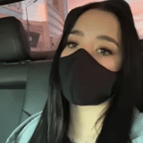 masque, asiatique, femme, jeune femme, masque de protection