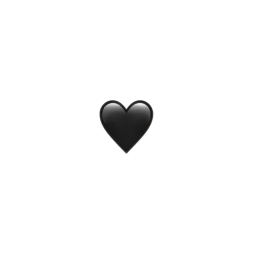 coeur noir, coeur noir, petit coeur, emoji est un cœur noir, petit coeur noir