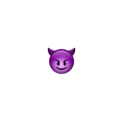 кот, злой эмодзи, эмодзи милый, смайлик демона, эмодзи фиолетовый демон