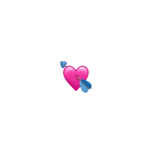 le cœur des emoji, coeurs roses, cœur d'emoji, emoji heart est une flèche, emoji le cœur d'une personne